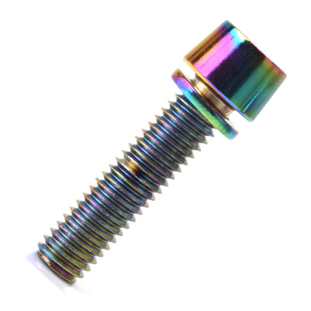 10Pz Viti Manubrio Bici Bulloni Manubrio Bici Bulloni Testa Conica Viti con Rondelle Parte Manubrio Sterzo Bici M5x20mm