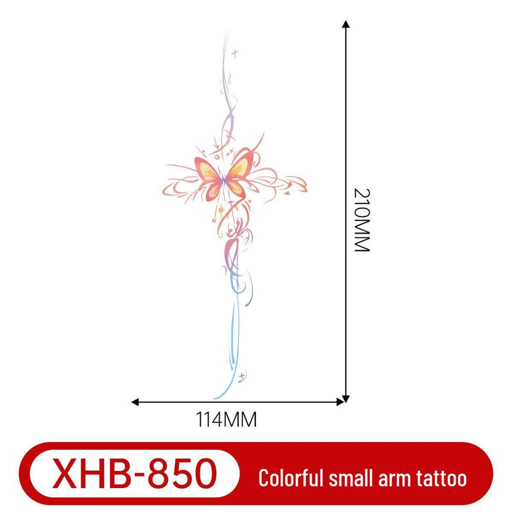 Colorful Butterfly Tattoo: Long-lasting, Waterproof, Semi-permanent Arm Art for a Fresh, Cool Look