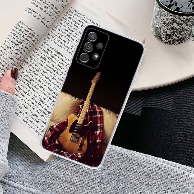 Music score Musical violin guitar Phone Case for Samsung Galaxy A17 A16 A15 A14 A13 A57 A56 A55 A54 A53 A37 A36 A35 A34 A33 A26