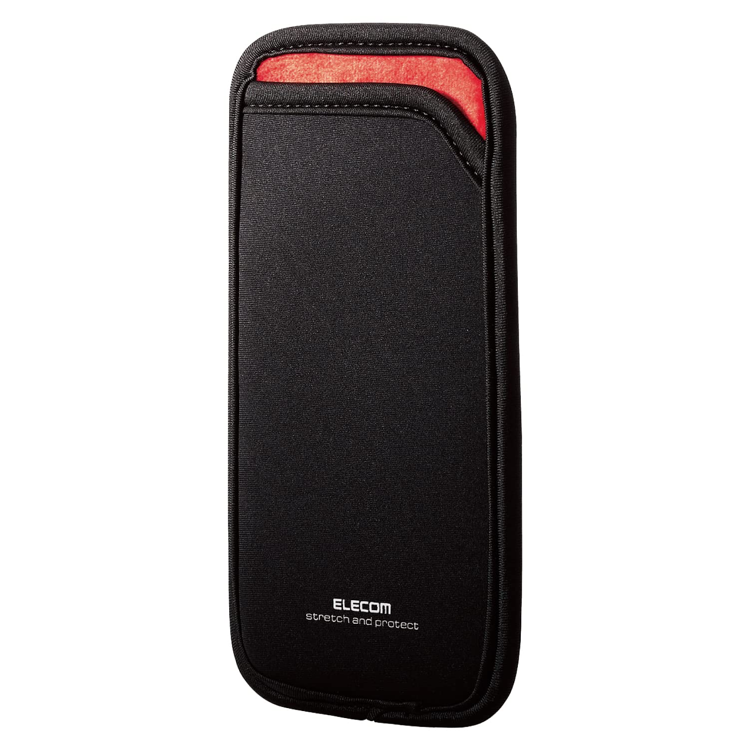 

Elecom Smartphone Pouch 1 Device Storage Size S Slip-in Type Back Pocket Black Compatible iPhone 16 / 16e Series P-04SNCBK