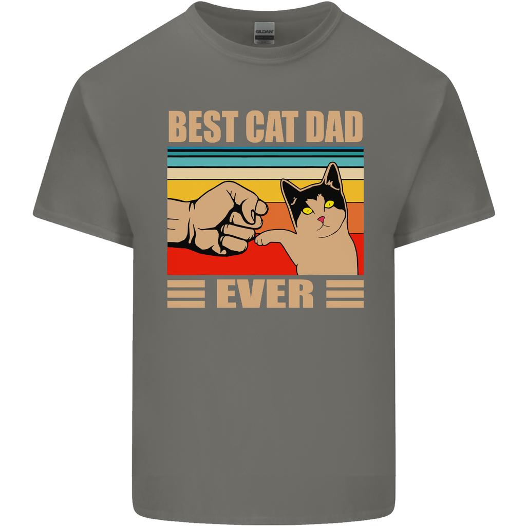 Best Cat Dad Ever Funny Fathers Day Unisexs Light Cotton TShirt