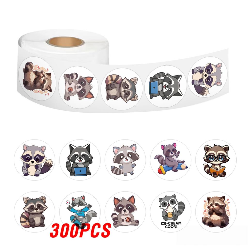 100-500Pcs High-Quality Cartoon High-Quality Little High-Quality Raccoon High-Quality Doodle High-Quality Stickers High-Quality Decor High-Quality