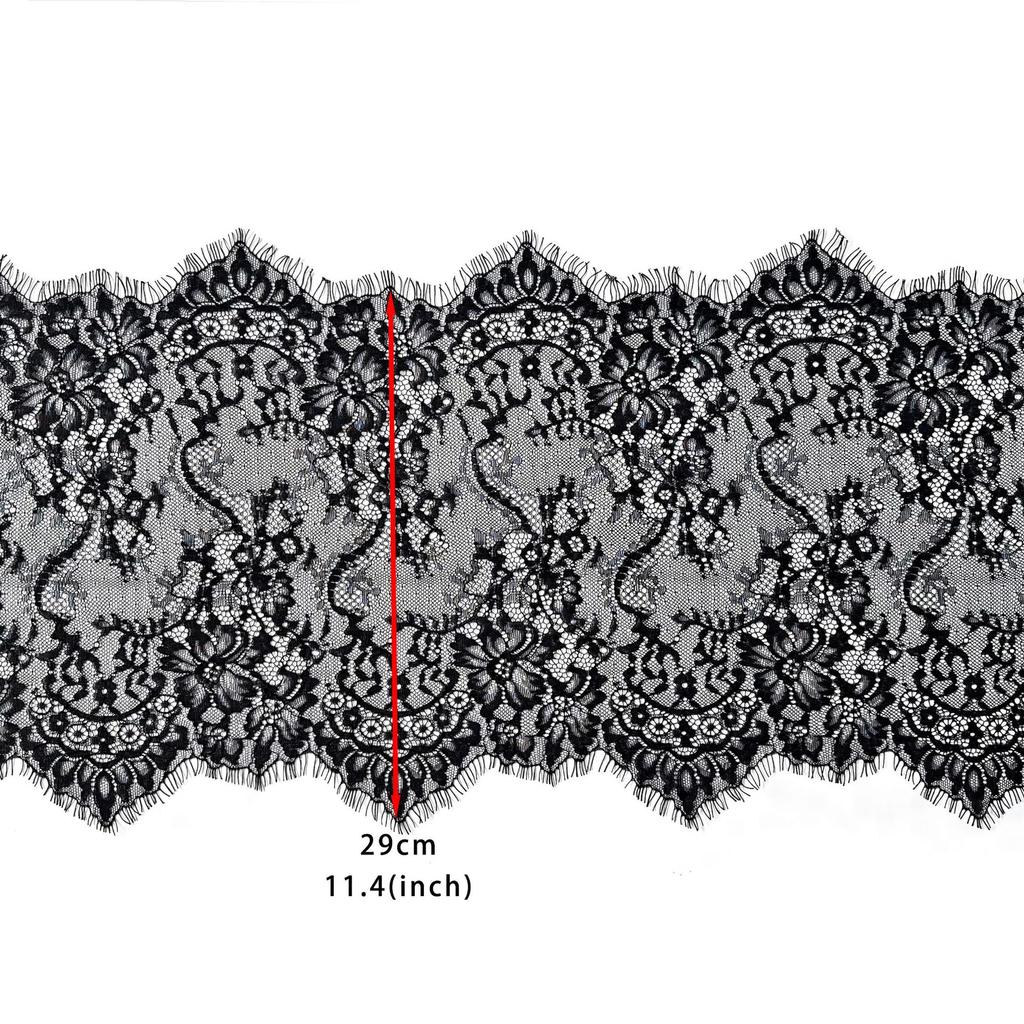 29Cm Exquisite And Light Lace Fabric Diy Handmade Wedding Dress Veil Skirt Window Decoration Lace Accessories