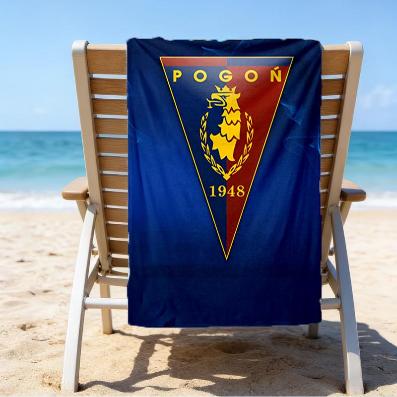 Pogon Emblem Design Microfiber Beach Towel, Lightweight And Quick-Dry, for Summer Travel, Beach Essential, Swimming Pool Outdoor