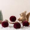 6CM8CM Christmas Tree Ornaments Shaped Swan Flannel Plastic Balls Christmas Ornaments Flocking Christmas Balls
