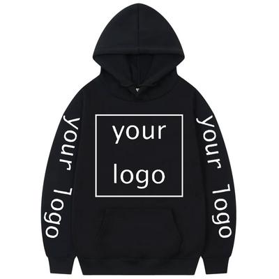 2025 Private Customized Yours LOGO Graphic Print Hoodie Fashion Casual Hooded Sweatshirt Men Women High Quality Fleece Pullovers
