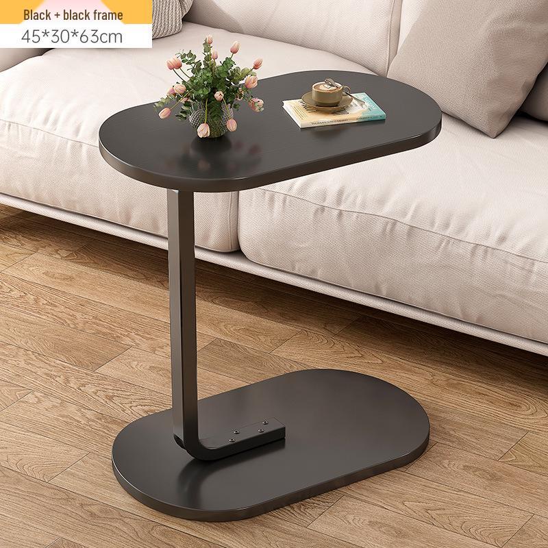 Minimalist Mobile Side Table with Storage for Sofa or Bedside