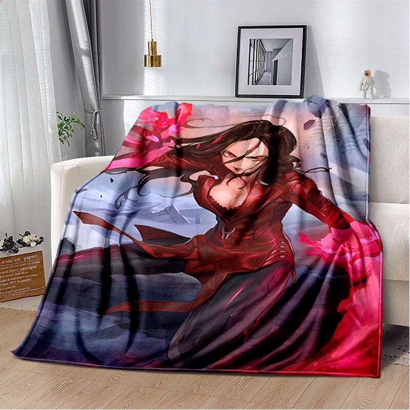 Scarlet Witch blanket sofa bed Plush blanket animation custom blanket  flannel warm soft plush Halloween thin blanket