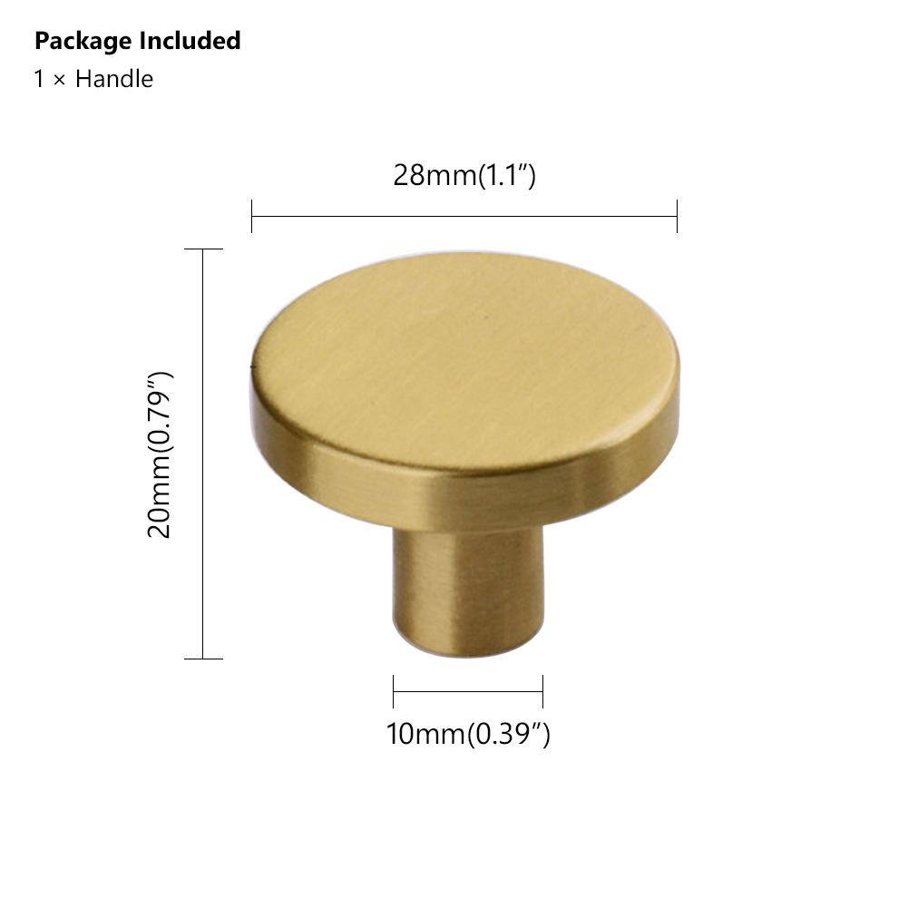 Modern Brass Gold Cupboard Handles Drawer Cabinet Door Knobs Pulls 25 28 33mm 1x Modern Brass Gold Cupboard Handles Drawer Cabinet Door Knobs Pulls 25 28 33mm 1x