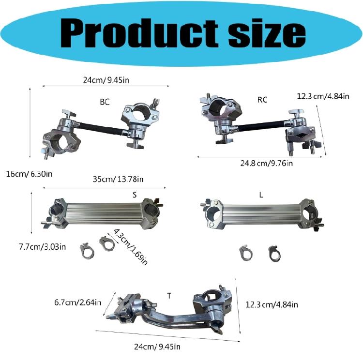 Universal Drum Mounting Clamp with Quick and Easy Assembly Drum Equipment Stand for Easy Installation and Portability