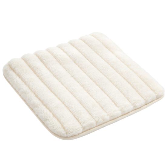 Soft Plush Pad for Kitchen Chairs Chair Cushion with Ties, Fuzzy Seat Anti-slip Office Bottom, Warm Fluffy Winter Mat Dining Skin Friendly Home