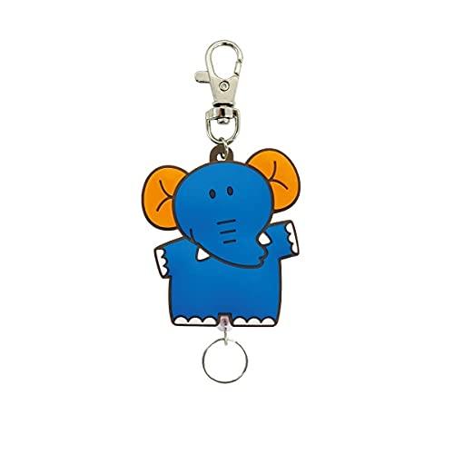 

SK Japan Tabekko Animal Rubber Reel Keychain, Elephant 14926