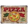 Italienische Pizza Vintage Metallschild Blechschild Vintage Dekoration Man Cave Plakette Hauswanddekoration Bar Schild Heimdekoration Poster