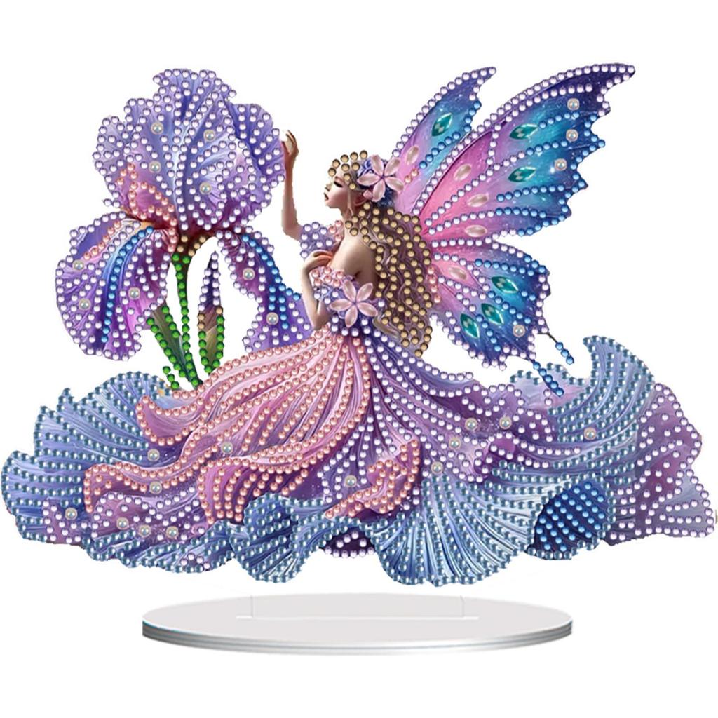 2D Flat DIY 5D DIY Diamond Art Tabletop Decorations Double-Sided Diamond Painting Desktop Decorations Bedroom Table Decoration