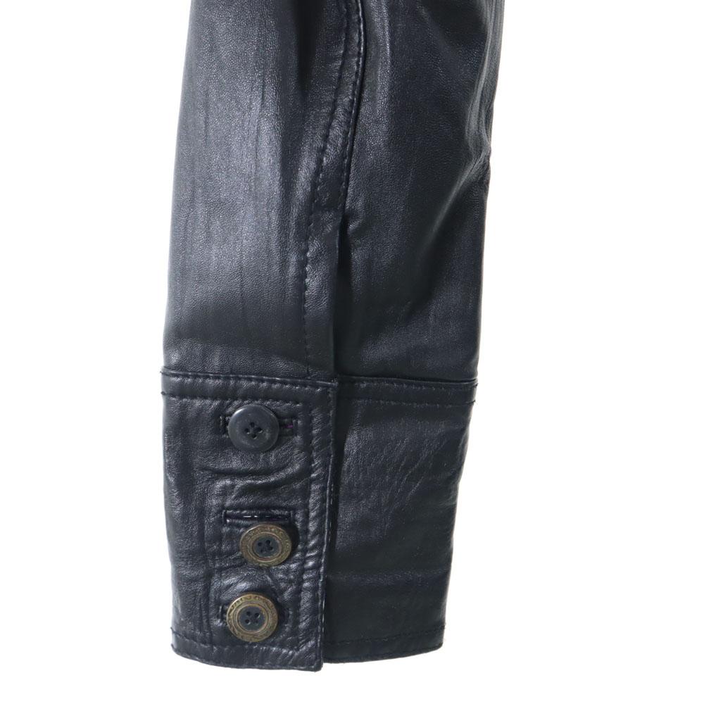 ANOTHER IMPORTANT CULTURE sheepskin trench coat Leather coat M black Women Used