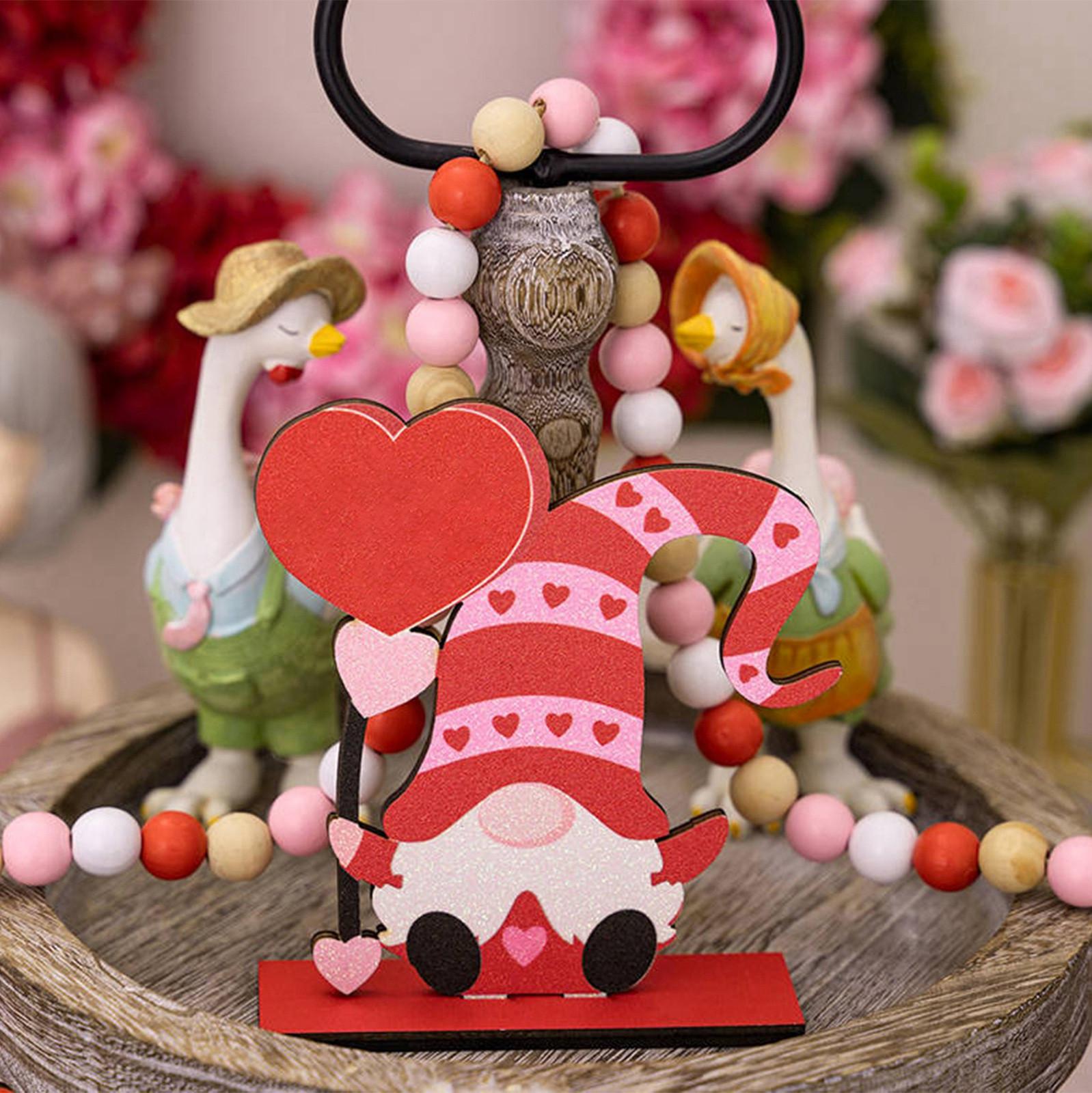 

Valentine s Day Decorations Creative Love Rudolph Wooden Ornaments Wedding Love Home Decoration. One Size