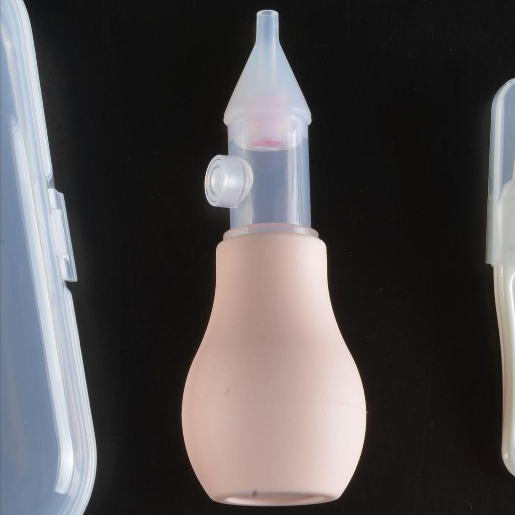 Silicone Anti-Backflow Infant Nasal Aspirator - Manual Pump Nasal Mucus Cleaner