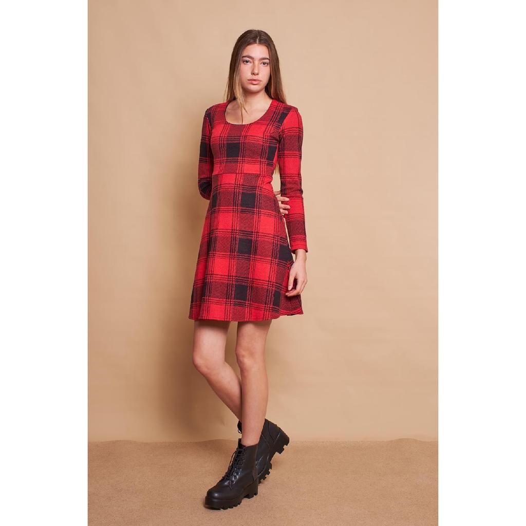 Patterned Winter Skirt Kilos Wool Flexible Fabric Dress-black Diagonal