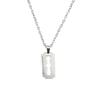 Retro Exquisite Silber Farbe Geometrie Rasierklinge Anhänger Halskette für Damen Herren Persönlichkeit Punk Halskette Schmuck Geschenke