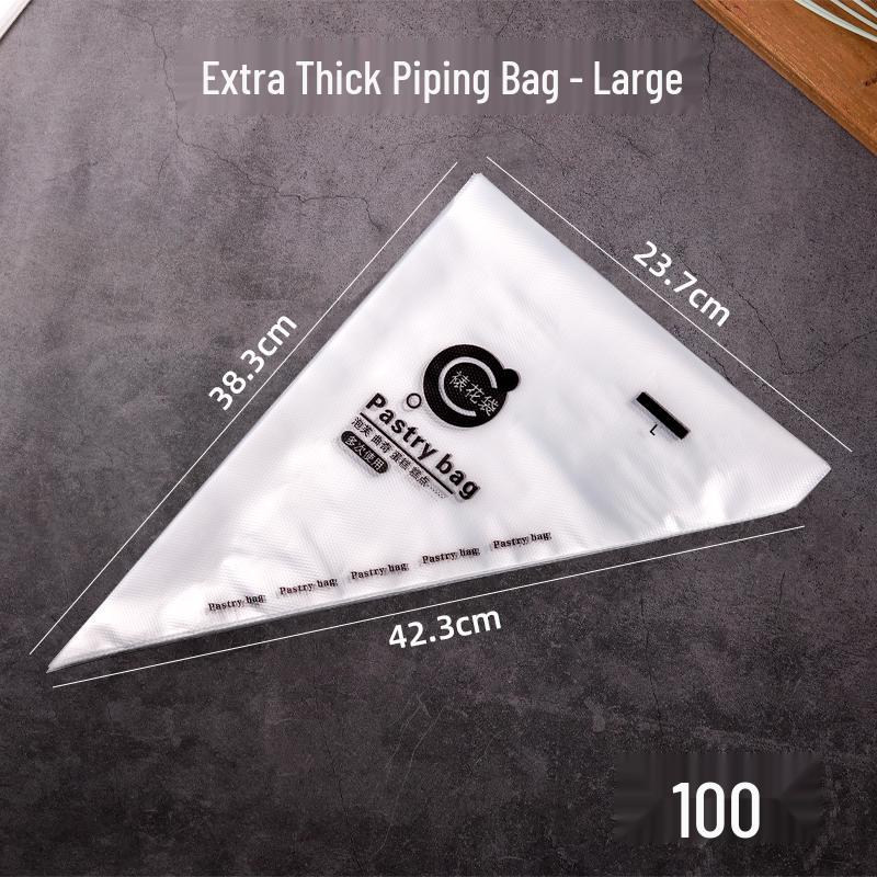 500-Piece Set of Thick Disposable Piping Bags for Cake Decorating and Cookie Icing