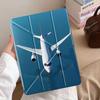 Blue Sea Flight Pic Holder Cover Tablet Case For iPad Air 4 5 M3 M2 1 2 M4 11inch Pro 11th 10th 9th 8th 7th 12.9inch Mini 6 7