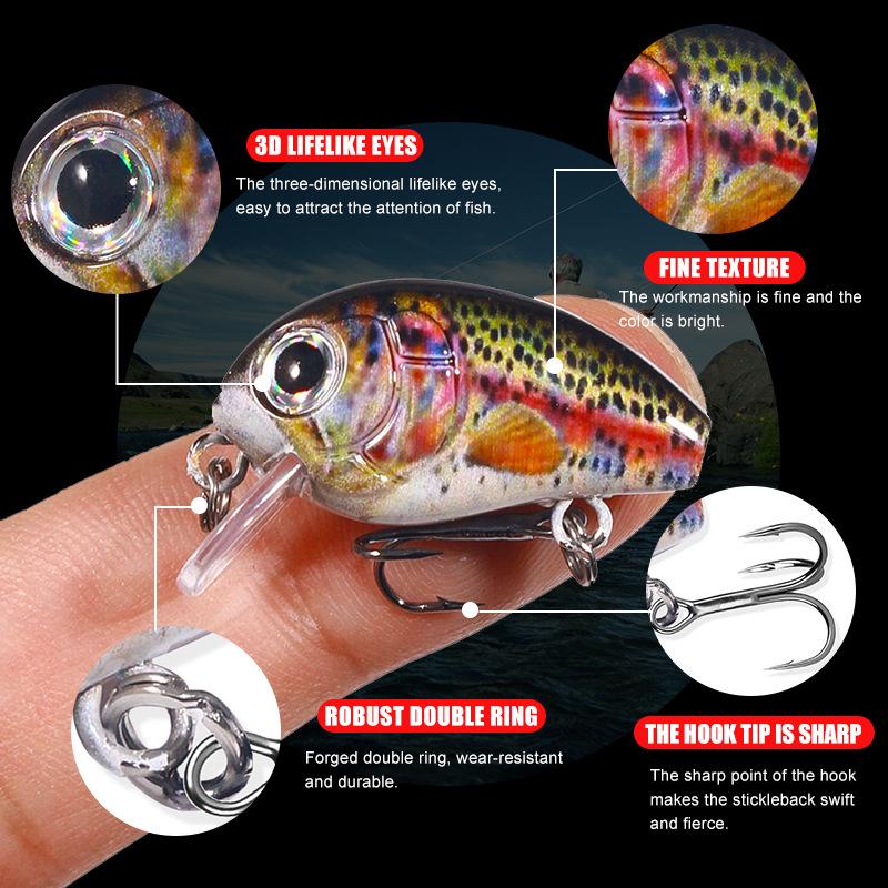 Outdoor Mini Lure Set: Little Fatty Simulated Bait for Cross-Border Fishing