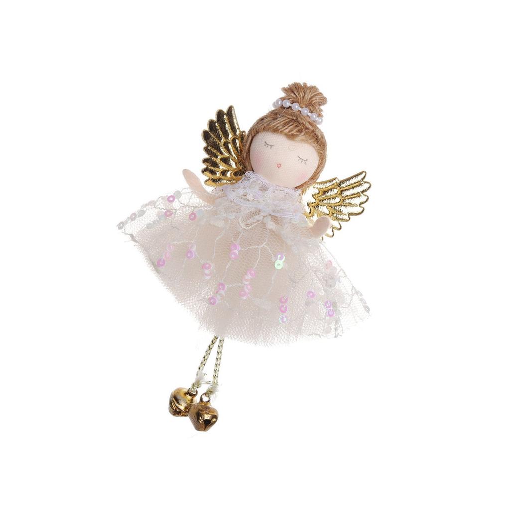 Christmas Angel Ornamentation Doll Pendants Fabric Decors For Tree Fireplace Window Safe Design MultiOccasion Use