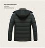 Autumn/Winter Mid-Length Plus-Size Thick Warm Cotton Jacket for Men