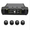 Solar Wireless TPMS Car Tire Tyre Pressure Monitoring System With 4 Sensors Tire Pressure Inspection Tool Digital LCD Display