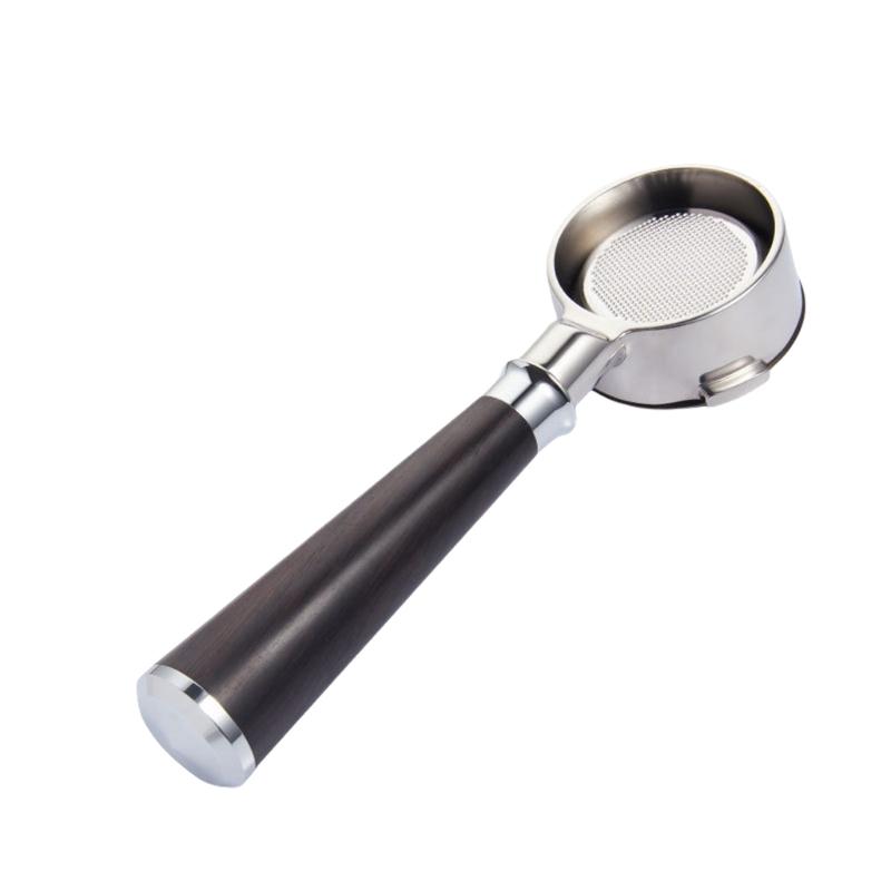 Multifuntional 54mm Bottomless Espresso Machine Handle Stainless Steel Texture Suitable for Home and Professional Use