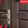 Door Handle Long Plate for Cylinder Insert Classic Satin 72