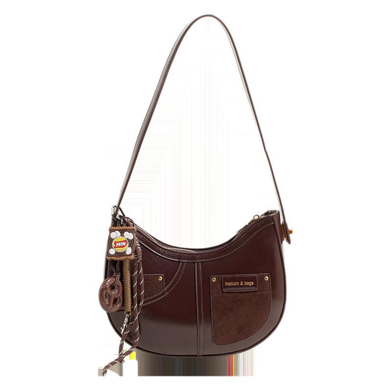Retro Underarm Bag Women's New Niche Design Bag Versatile Crescent Bag Premium Shoulder Bag