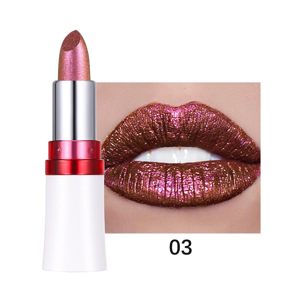 Chameleon Lipstick Pearl Lip Gloss Sparkling Glitter & Shine - Long Lasting & Moisturizing Lipstick Highly Pigmented Lip Stain Gift for Women
