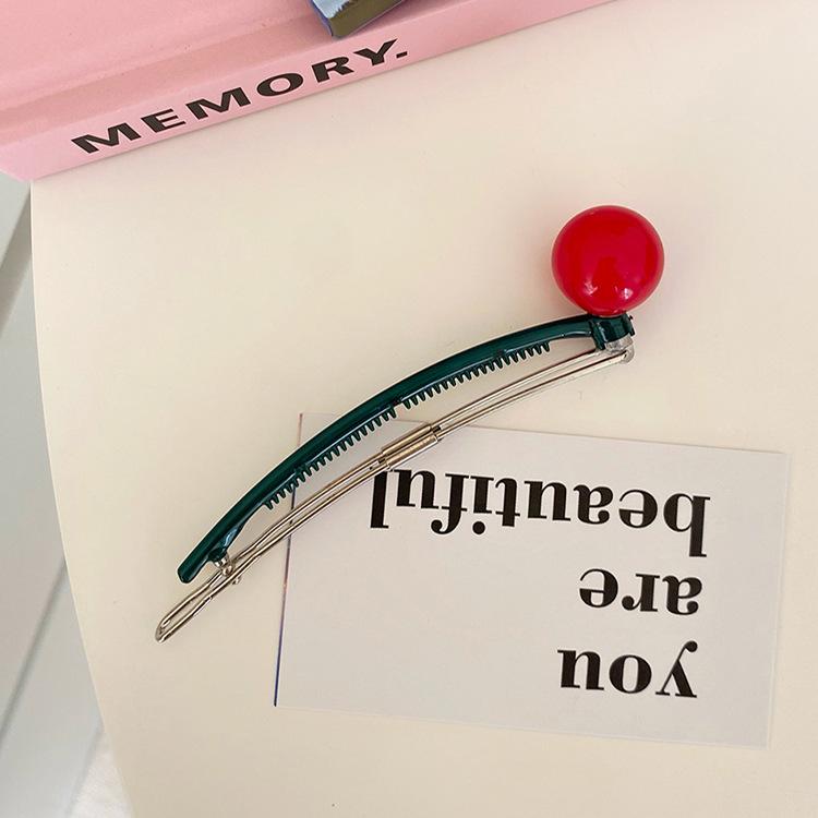 Metal Buckle Colorful Beads Banana Clip Women Girls Fashion Versatile Ponytail Hairpin Sweet Styling Tool Girls Hair Accessories