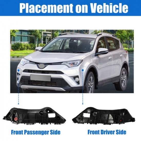 Stödfäste för stötfångare 52536-0R060 52535-0R080 TVÅ för Toyota RAV4