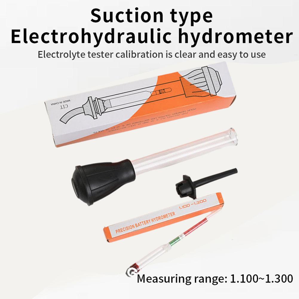 Battery Hydrometer Battery Electric Density Meter Electric Gravidness Suction Acid Tester Electrolyte Lead Flooded