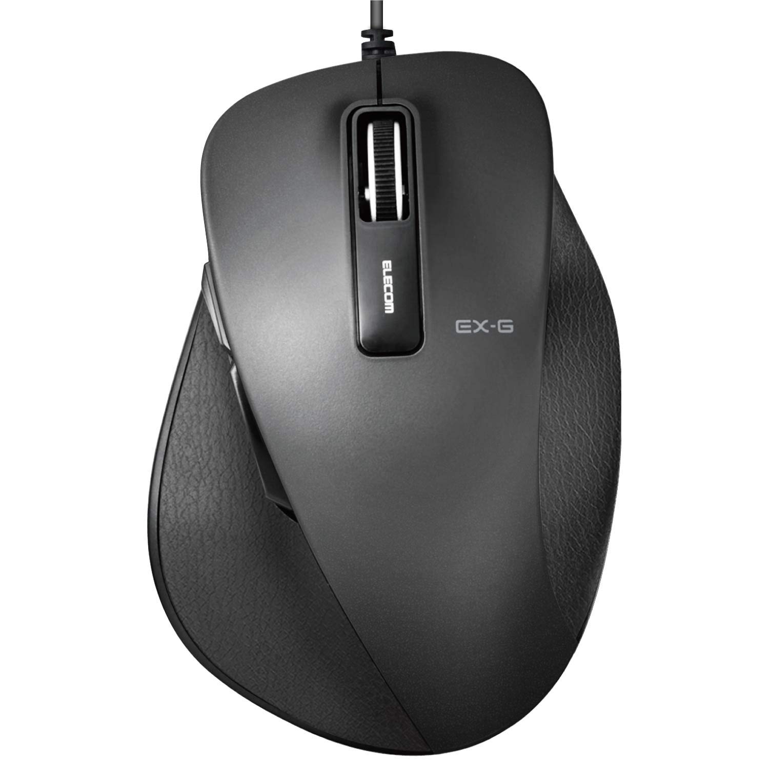 

ELECOM USB Mouse Wired L Size 5 Buttons with Back and Forward BlueLED Master of Grip Black (Equipped Buttons) M-XGL10UBBK чорний