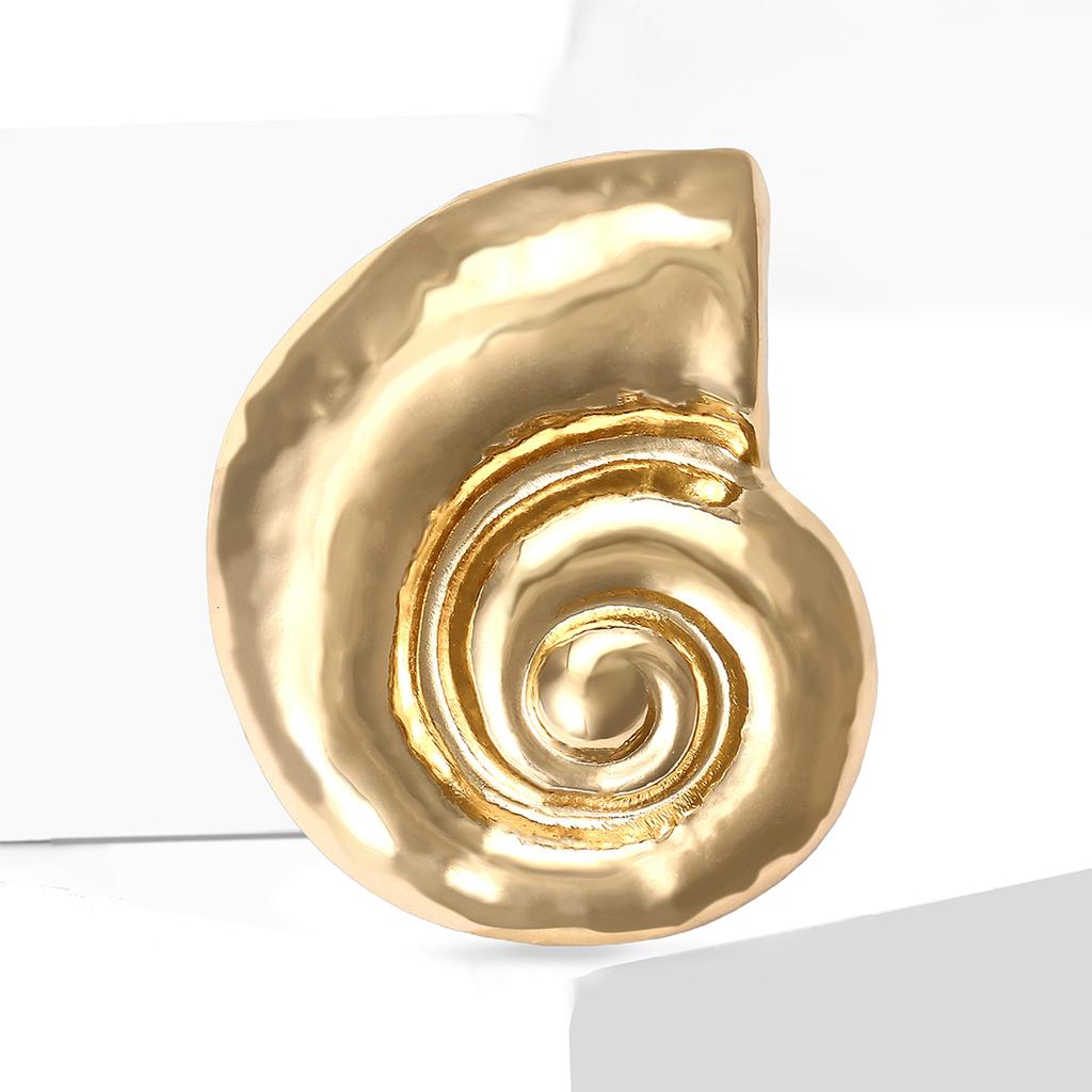 Fashion Glossy Snail Shell Brooches for Women Unisex Abstract Pins Event Party New Year Gifts Decoration Clothes Accessories