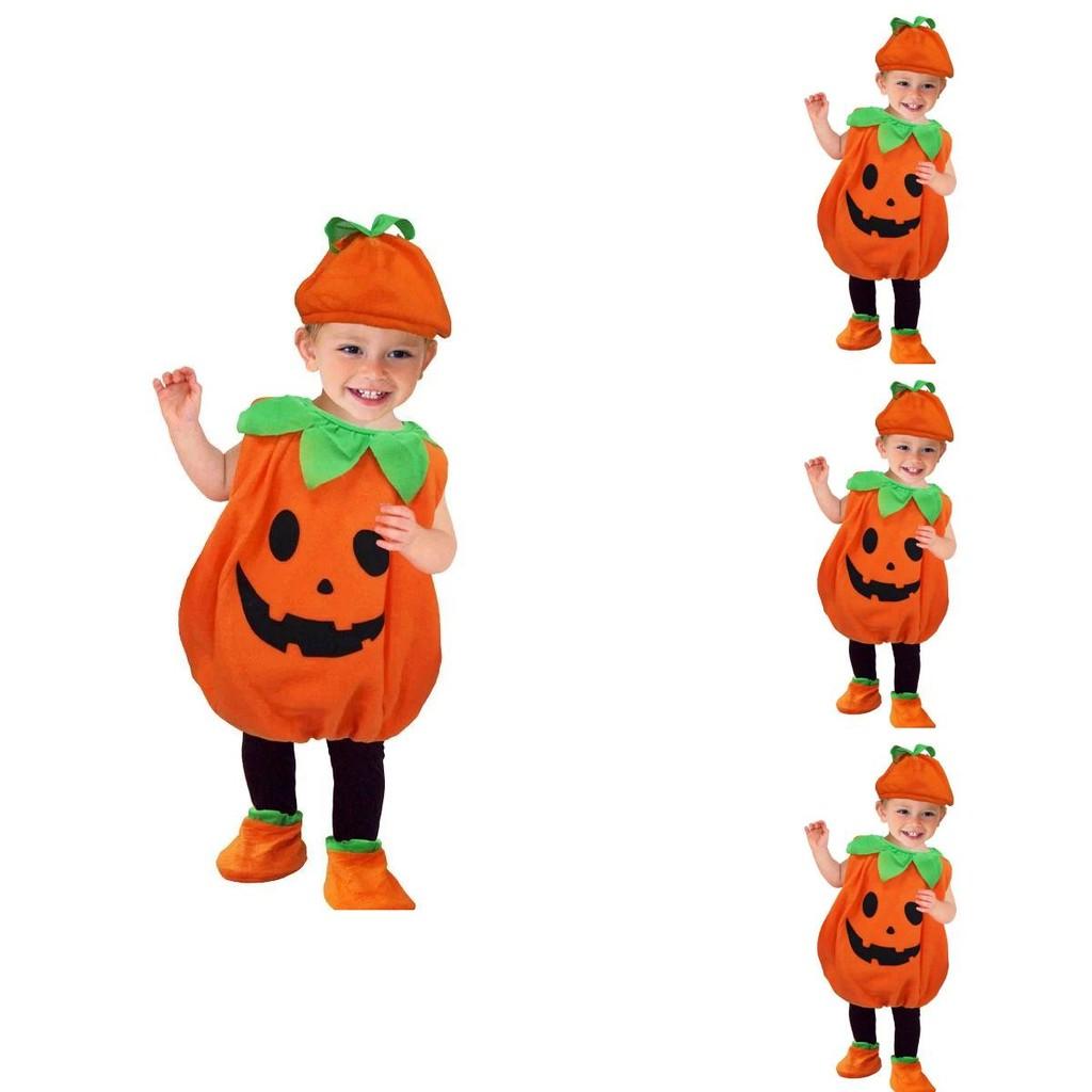 Set Costum Dovleac Adorabil Halloween pentru Copii Mici Bebeluși Cosplay Distracție