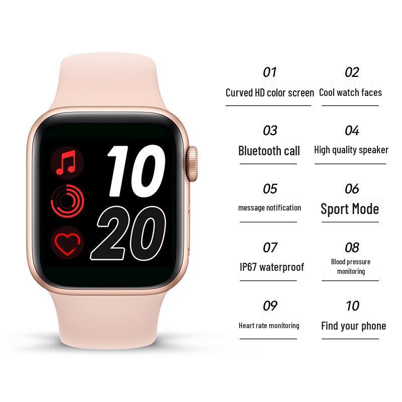 

Черные M-Smartwatch: Обнаружение сна, Пульс, Кровяное давление, Монитор кислорода в крови, Универсальный спортивный браслет для Android. розовый/золотой