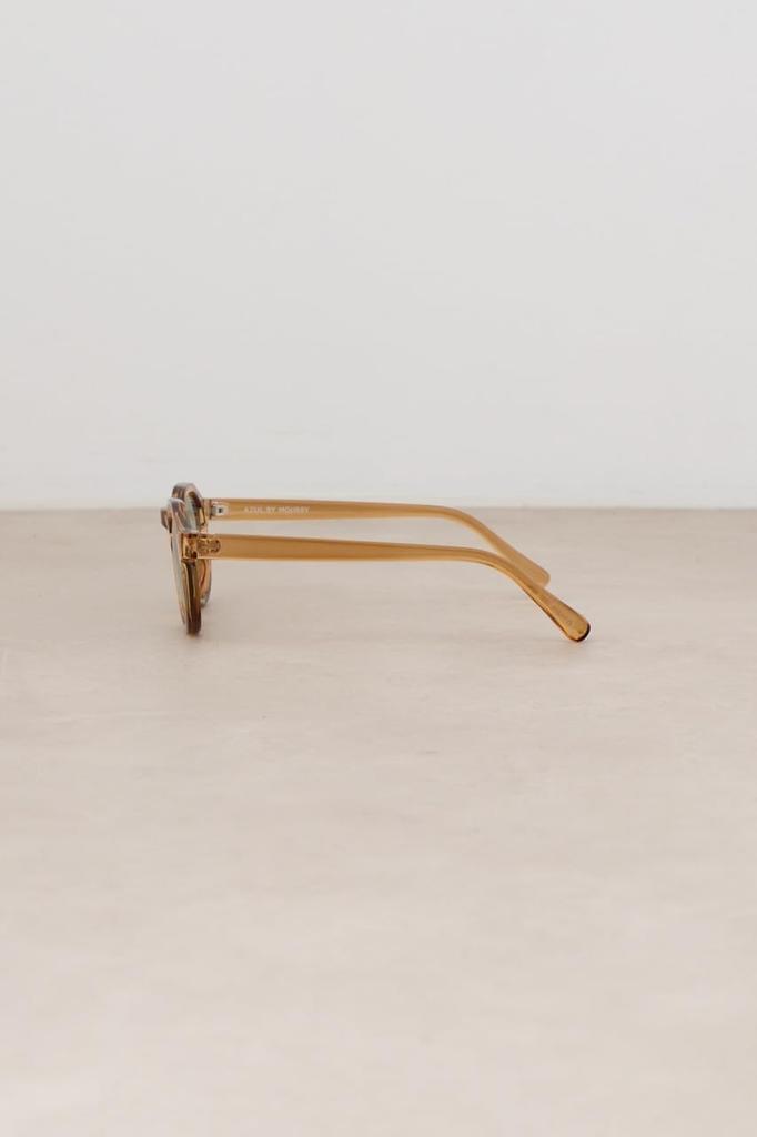 AZUL by Moussy Polygon Shape Free Beige Men's Sunglasses, 251HSB56-180D, Size,