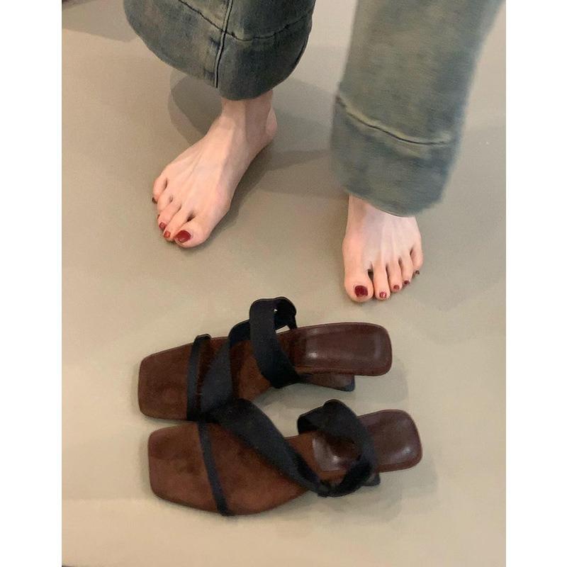 

Ретро тапочки на танкетке с открытым плечом, женская обувь, туфли на высоком каблуке, шлепанцы 34 чёрный