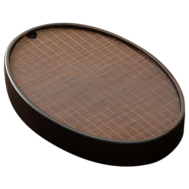 Bamboo Tea Tray for OnePerson Portable Water Storage Small Tea Table Set Kung Fu Dry Brewing Living Room Desktop Decor Accessory