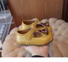 Spring Girls' Leather Tassel Mary Jane Shoes - Non-Slip Soft Sole Toddler Fashion.