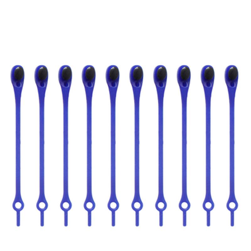 Men's And Women's Silicone Elastic Color Shoelaces 12pc