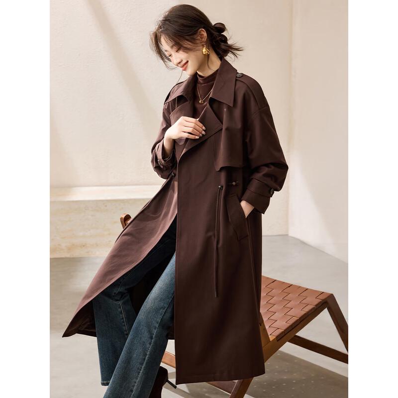 Женское элегантное тренчкот Mohan Yimei с поясом и лацканами