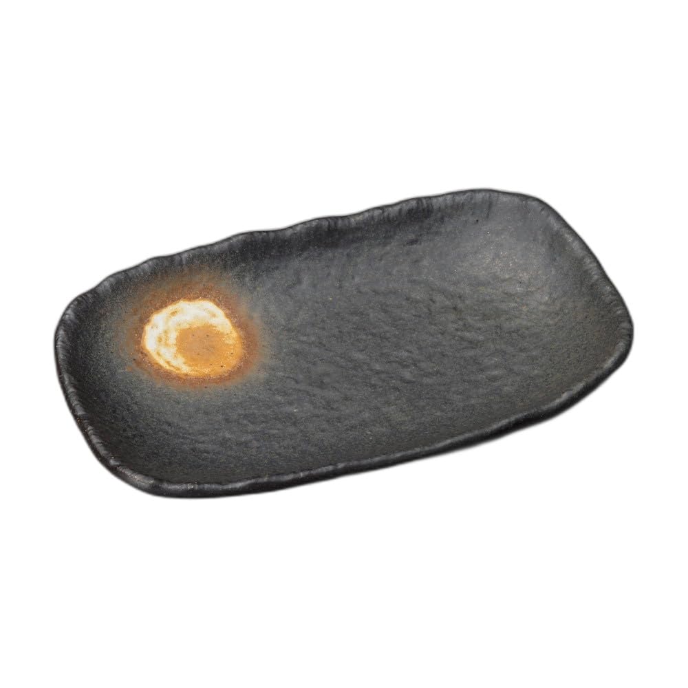 

Oboro Bizen long rectangular plate Long plate 8.0 [23×14.5×2.7cm]