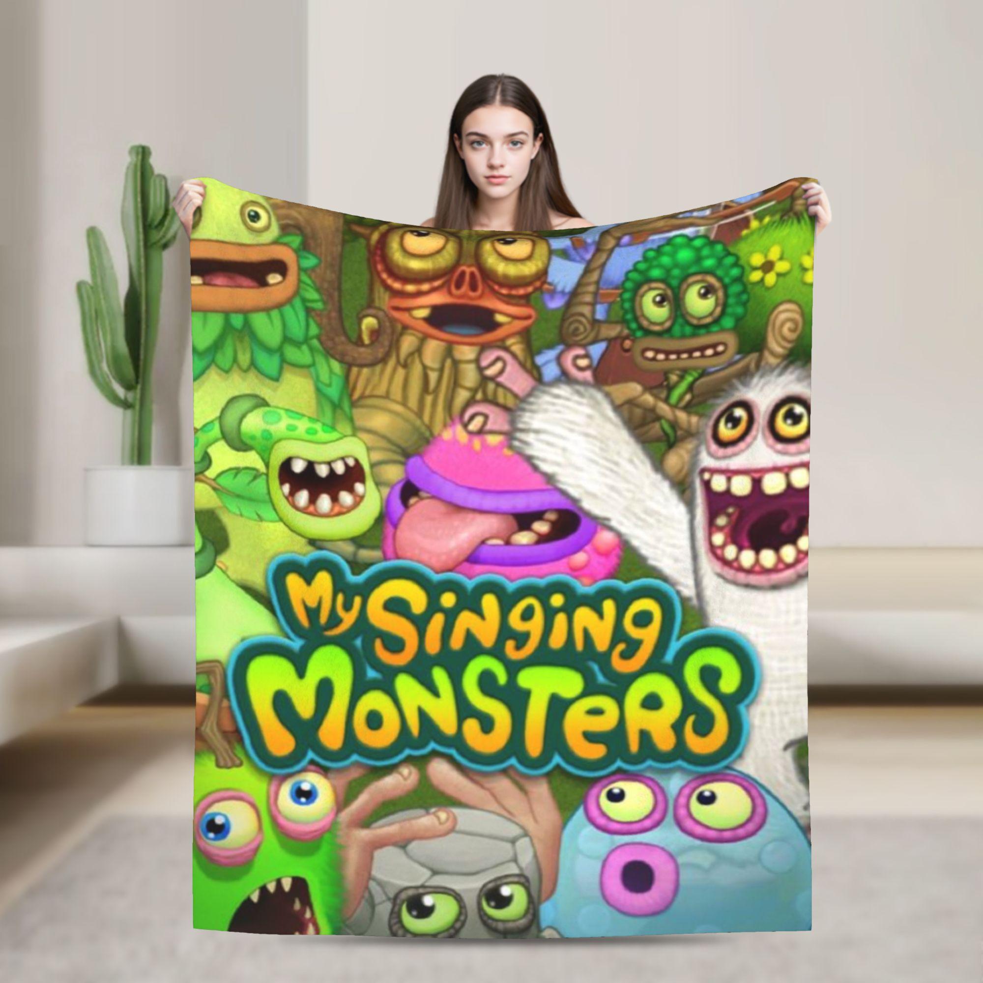 

Warm Blanket Camping My Singing Monsters Bedding Throws Flannel Bedspread For Couch Chair Sofa Bed Pattern Sofa Bed Cover 75x90cm