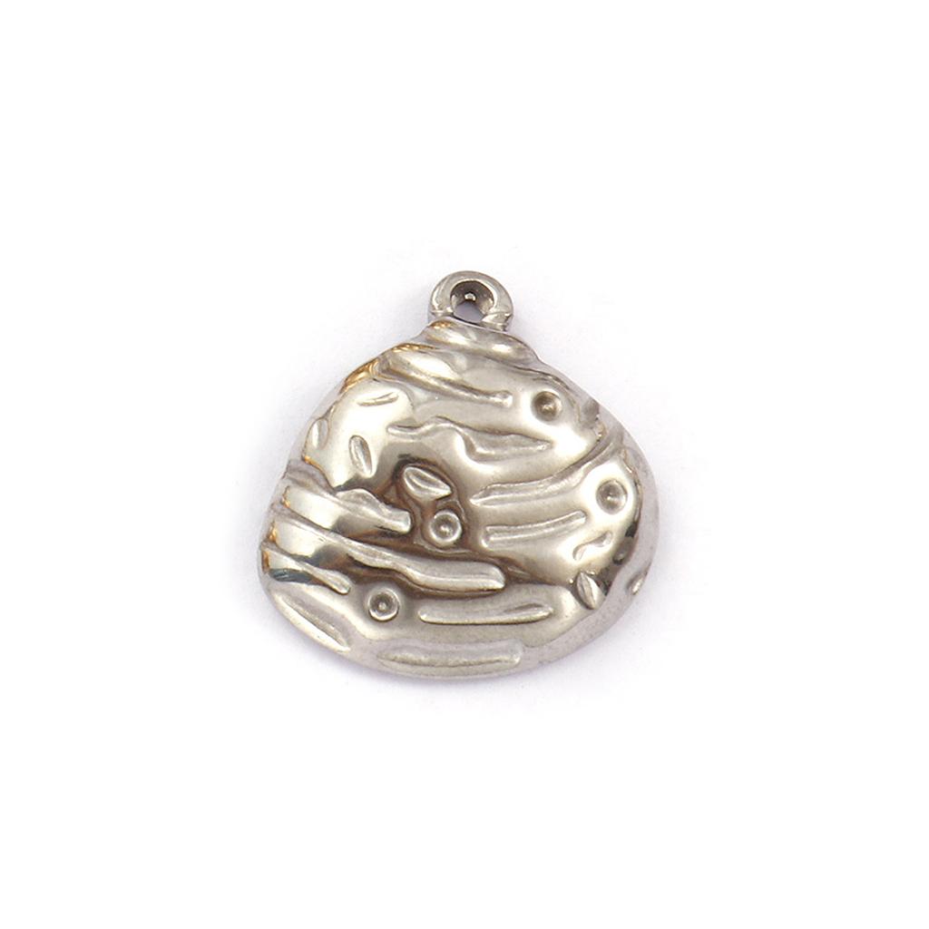 2 Piece 304 Stainless Steel Ocean Charms Shell Pendants For DIY Necklace Earrings Jewelry Making Findings