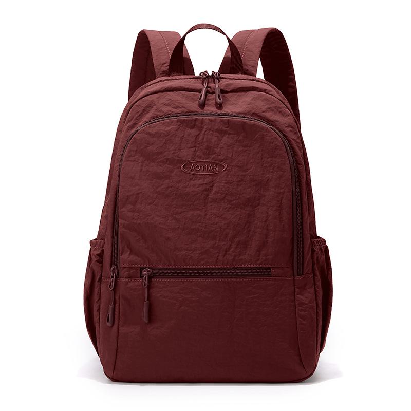 Korean Style Pleated Backpack: Large Capacity, Lightweight, Multiple Colors, Ideal for Female Students & Travel